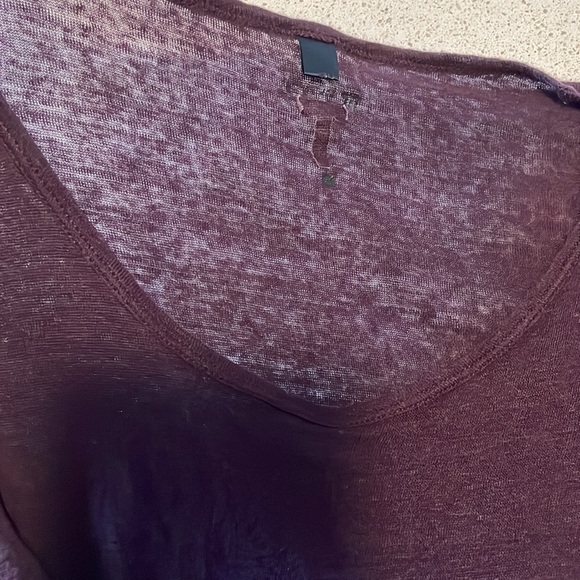 Sheer V neck long sleeve top XS- Joe Jeans - Picture 2 of 3